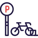 icono estacionamiento de bicicletas